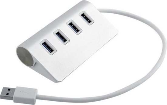USB splitter | USB hub | Hoge snelheid 5 Gbps 4 Poorten USB 2.0 HUB | Draagbare aluminium USB-splitter | Ondersteuning 2TB - Merkloos