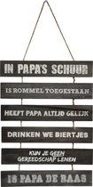 Houten bord -  In papa's schuur