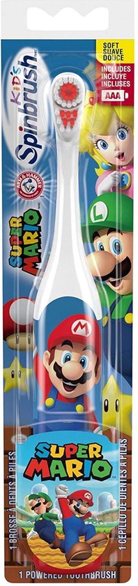 ernstig Spreek uit Harmonisch Arm & Hammer elektrische kinder tandenborstel op batterijen - Super Mario |  bol.com