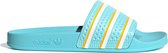 adidas Slippers - Maat 37 - Unisex - licht blauw/wit/geel