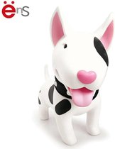 Spaarpot - Sparen - Geld - Kinderen - Bullterrier - Bull terrier - Hond - Wit