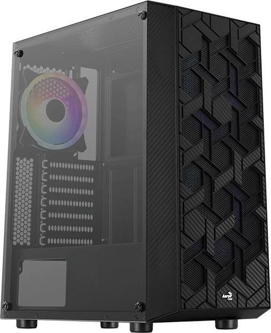 AEROCOOL Hive G Zwart (V1) - Doos zonder voeding - Middelgrote toren - ATX-formaat