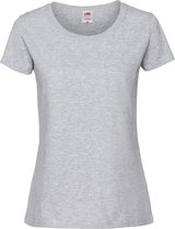 Fruit Of The Loom Vrouwen / Dames Ringgesponnen Premium T-Shirt (Ash Grijs)