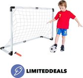 Voetbalgoal - Met Bal, Pomp en Haringen - COMPLETE SET - Draagbaar / Opvouwbaar - Voetbal Doeltjes voor Kinderen - LimitedDeals