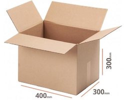Verzenddoos 400 x 300 x 300 mm 20 STUKS Kartonnen Verzenddozen dubbele Golf Bruin – Doos bruin karton