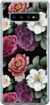 Samsung Galaxy S10 hoesje siliconen - Flowers - Soft Case Telefoonhoesje - Bloemen - Multi