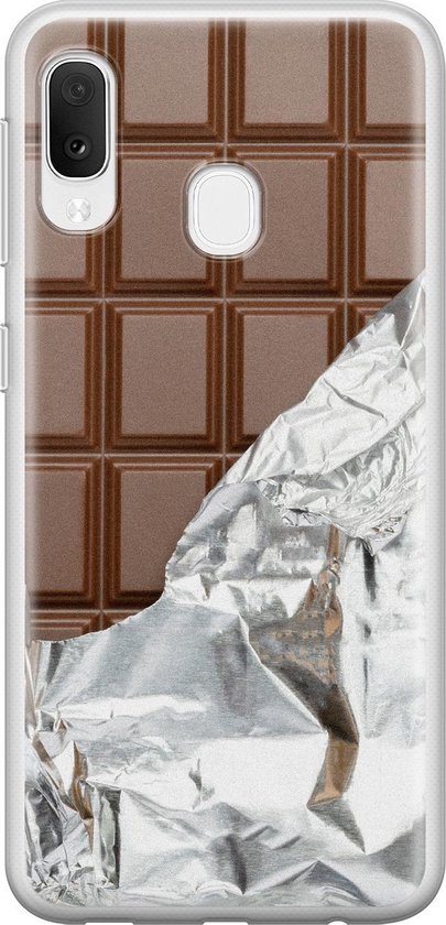 Samsung Galaxy A20e hoesje siliconen - Chocoladereep - Soft Case  Telefoonhoesje -... | bol.com