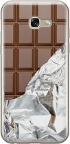 Samsung Galaxy A5 2017 hoesje siliconen - Chocoladereep - Soft Case Telefoonhoesje - Print / Illustratie - Bruin