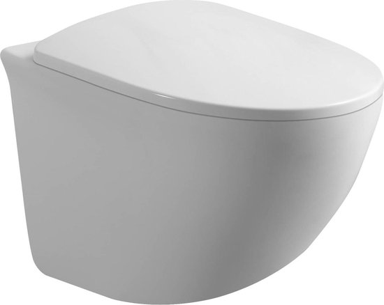 Mawialux hangend rimless toilet - softclose zitting - Glans wit - Nevada
