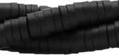 Streng katsuki kralen 4mm | Zwart | Ca. 375 stuks