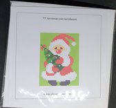 diamond painting kerstkaart kerstman met boom (77)