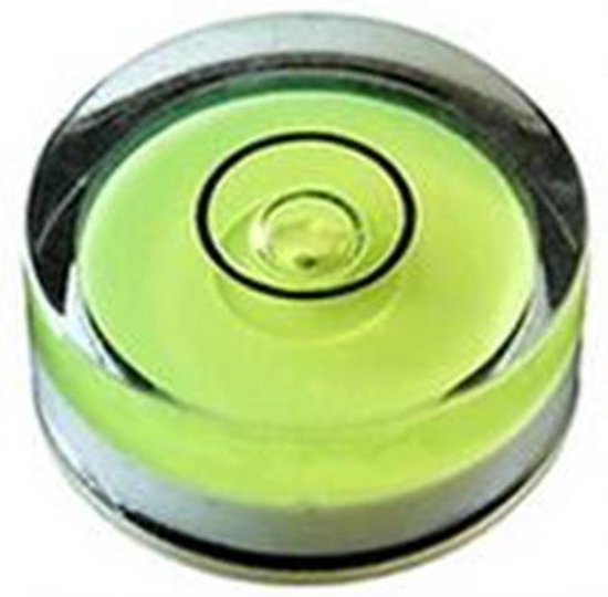 Foto: Dw4trading mini ronde waterpas acrylglas geel 12x6 mm