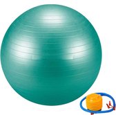 Duo Bakkersport - 65 cm Gymnastic Ball - Yoga fitness - Vinyl - Inclusief handpompje Groen