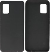 Bestcases Color Telefoonhoesje - Backcover Hoesje - Siliconen Case Back Cover voor Samsung Galaxy A71 5G - Zwart