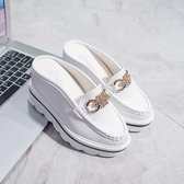 Youth Trend dikzolen pantoffels voor dames (kleur: wit maat: 36)