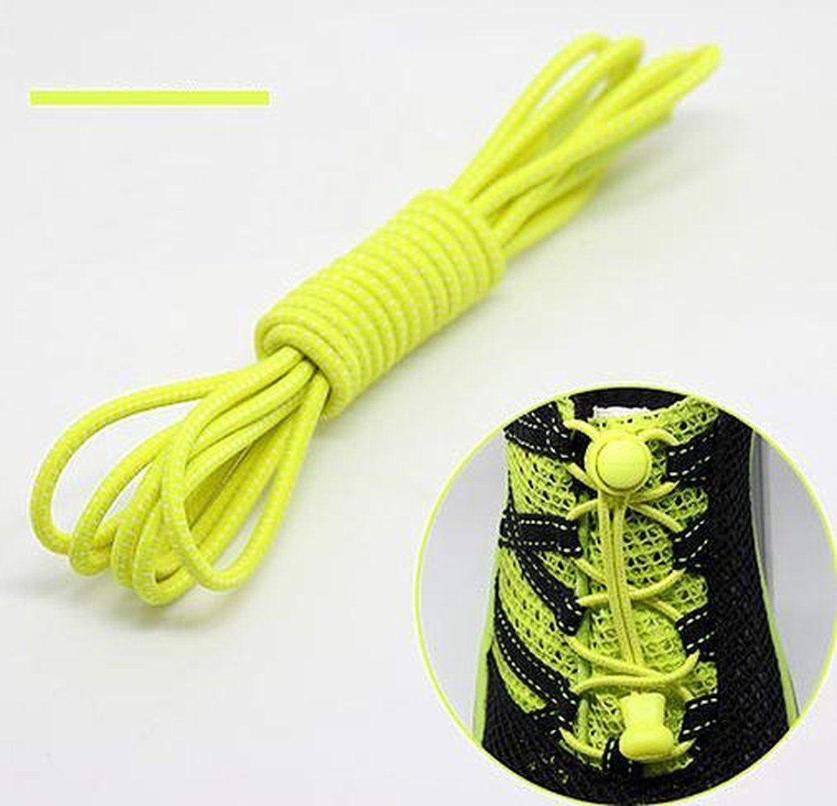 Lock veters Ronde Elastische Schoenveters Elastische veters Hardlopen