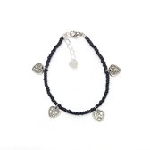 Heart coins bracelet - Zilver