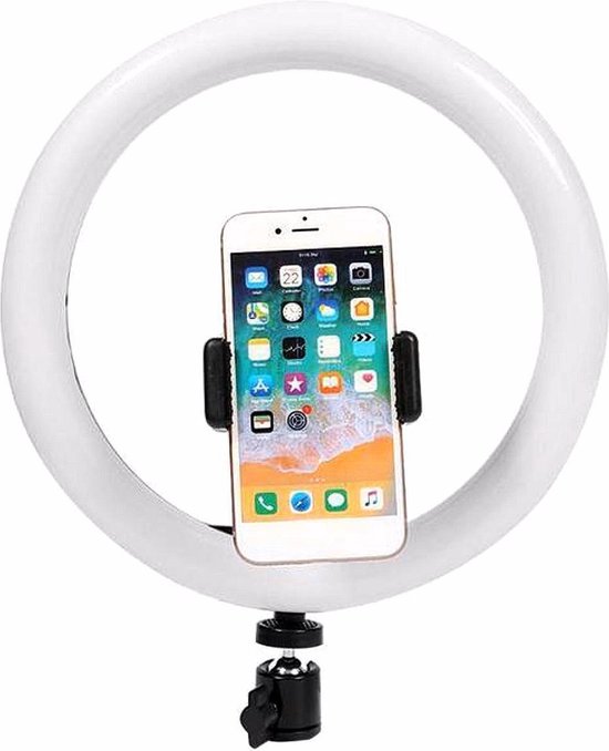 Selfie Ring Light met Spiegel en Statief 210 CM Inclusief Bluetooth  afstandsbediening... | bol.com