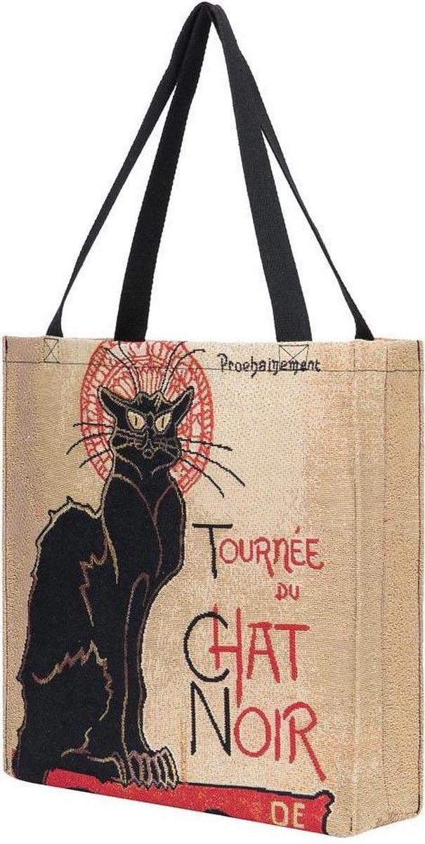 Signare Boodschappentas groot - Kunst - Gobelin - Tournée du Chat noir - van T Steinlen