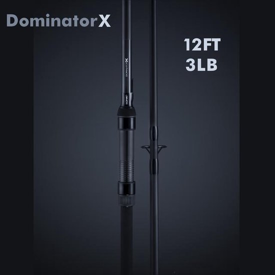Sonik Dominator X RS Karperhengel - 12ft - 3lb - Carbon - Zwart