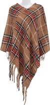 Dielay - Poncho met Franjes - 60x60 cm - Roze