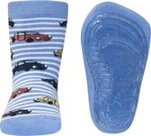 Ewers antislip sokken auto licht blauw wit gestreept