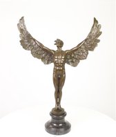 Man met vleugels - Beeld - Brons - 82,8 cm hoog