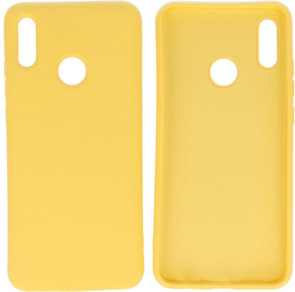 Bestcases Fashion Telefoonhoesje Backcover Huawei P Smart 2019 - Geel