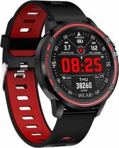Smarty SW004C Smart Watch - Sport horloge - Activitytracker - Rood/Zwart