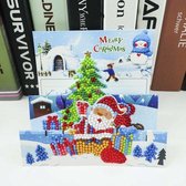 Diamond Painting kaart 3D Merry Christmas II