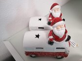 Kerst auto's - 2 stuks