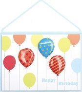 Kaart | Happy birthday ballonnen | verjaardagskaart |kaart + enveloppe - 2 stuks
