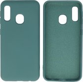 Bestcases Fashion Telefoonhoesje Backcover Samsung Galaxy A20e - Donker Groen