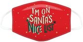 mondmasker kerst leeftijd 4-12 j. i'm on santa's list