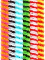 Meyco Hobby Chenille Draad 6mm x 30cm|Multi pak|Gestreept