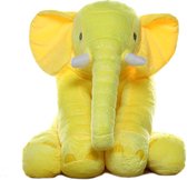 Knuffel Olifant XL 60cm - Geel - Kraamcadeau Baby