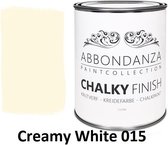 Abbondanza krijtverf Creamy White 015 / Chalkpaint 1L | Abbondanza krijtverf is perfect voor het verven van meubels, muren en accessoires