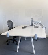 DESQ® Preventie Plexiglas Scherm | 65 x 180 cm | Incl. 2 bureauklemmen