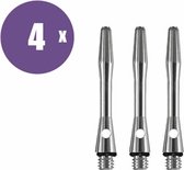 ABC Darts - Dart Shafts - Aluminium Zilver - Extra Short - 3 Sets (9 stuk)