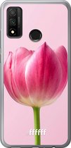 Huawei P Smart (2020) Hoesje Transparant TPU Case - Pink Tulip #ffffff