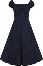 COLLECTIF MAINLINE DOLORES BLACKWATCH CHECK DOLL DRESS XL