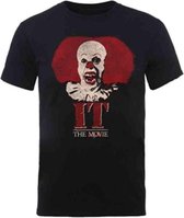 It Heren Tshirt -XL- Pennywise Clown Logo Zwart