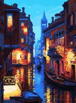 Best Pause Avond in Venetië - Schilderen op nummer - 40x50 cm - DIY Hobby Pakket, Sinterklaas Speelgoed Kerst Cadeau