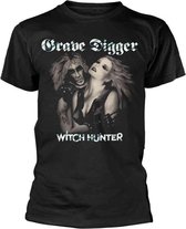 Grave Digger Heren Tshirt -XXL- Witch Hunter Zwart