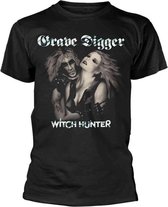 Grave Digger Heren Tshirt -L- Witch Hunter Zwart
