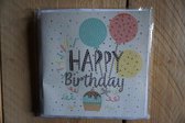 Diamond painting kaart - Happy Birthday ballonnen