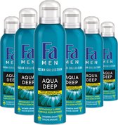 Fa Men Aqua Deep showerfoam 6x 200 ml - Voordeelverpakking