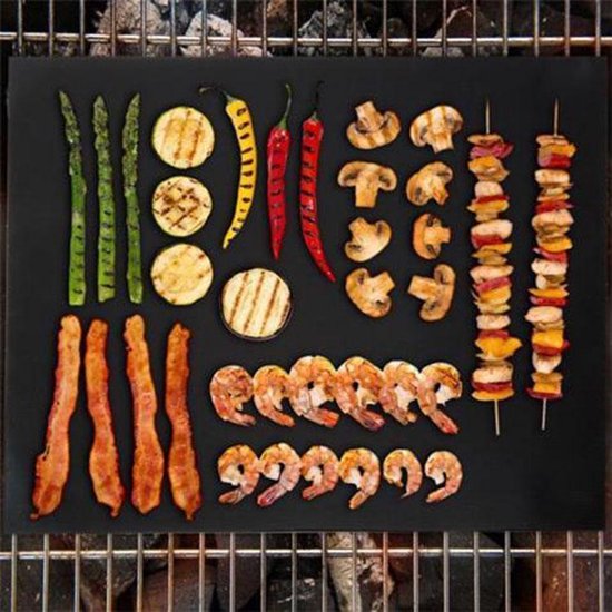 | 3 Stuks niet klevende en herbruikbare oven 3 Stks Niet Stick BBQ Grill Mat Teflon Herbruikbaar
