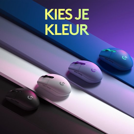 Logitech G G305 LIGHTSPEED draadloze gamingmuis - Wit | COMPUTERMUIS
