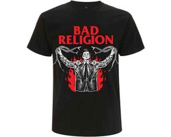 Bad Religion Heren Tshirt -S- Snake Preacher Zwart